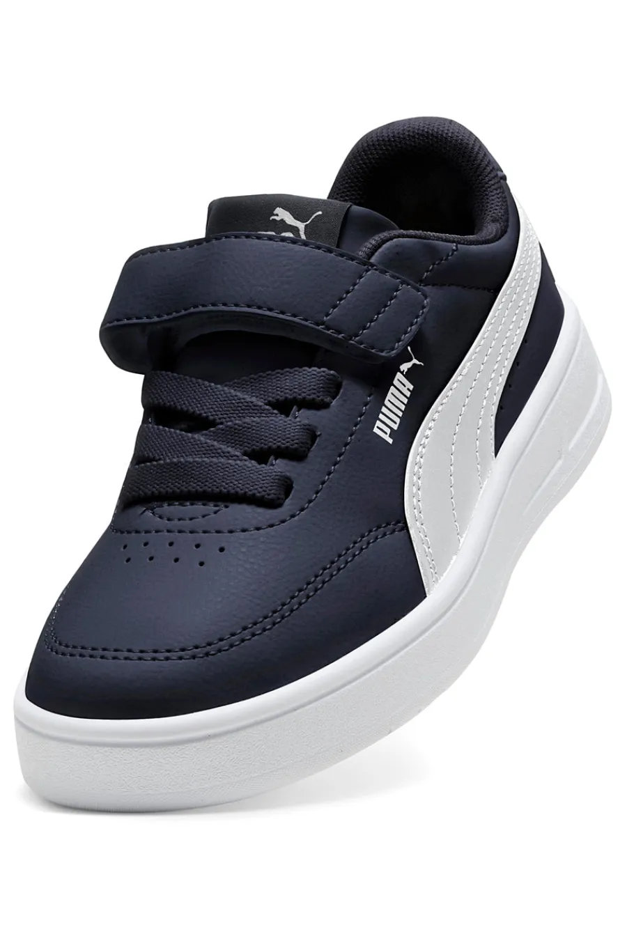PUMA Sneakers blu con dettagli bianchi Court Classic Clean AC+ PS