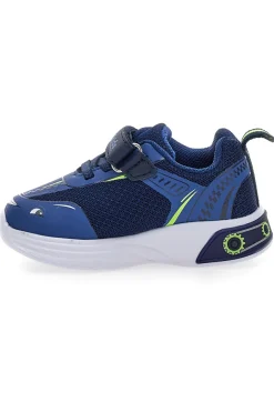 MKIDS Sneakers blu con luci a LED e dettagli grafici M-Kids MG1551