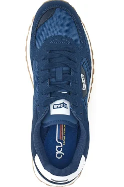 Uomo GAS Sneakers Blu Con Suola a Contasto Spidy Mix