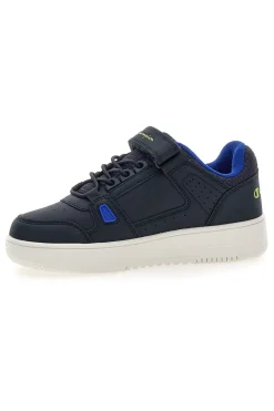 CHAMPION Sneakers blu con velcro e dettagli verdi RD18 LOW COMB B PS