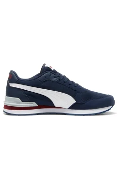Uomo PUMA Sneakers blu e bianche in mesh ST Runner v4 Mesh