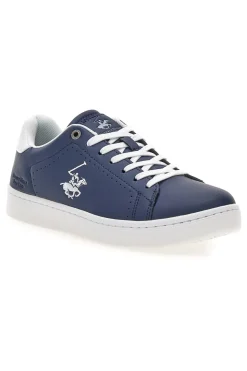 Uomo BEVERLY HILLS Sneakers Blu e Bianco polo club