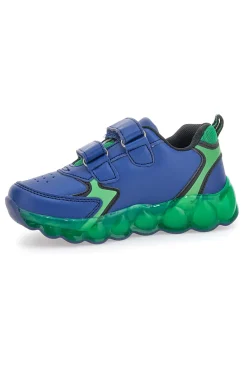DINOSAURO Sneakers blu e verdi con luci Dinosaur S8020195S
