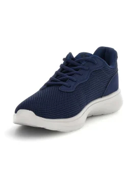 Uomo 2T2L Sneakers blu in mesh con suola grigia 155BK070903