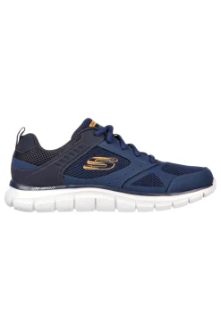 Uomo SKECHERS Sneakers blu in mesh stringate Track Syntac