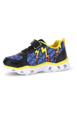 POKEMON Sneakers blu nero giallo stampa Pokémon luci strappi PO003665