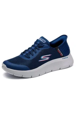 Uomo SKECHERS Sneakers blu slip-ins ammortizzate Go Walk Flex Hands Up