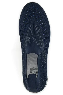 PRIMA RIGA Sneakers Blu Slip-On 433 NAVY New