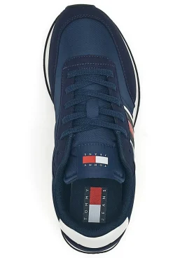 Uomo TOMMY HILFIGER Sneakers blu stile running con soletta estraibile Tommy jeans Tjm Class Runner