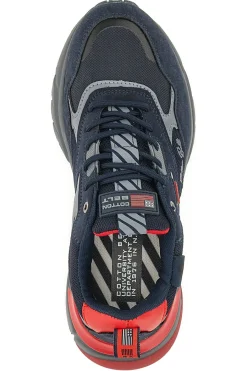 Uomo COTTON BELT Sneakers Chunky Focus Blu