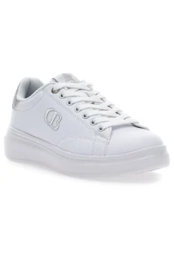 Donna COTTON BELT Sneakers London 1 Bianche