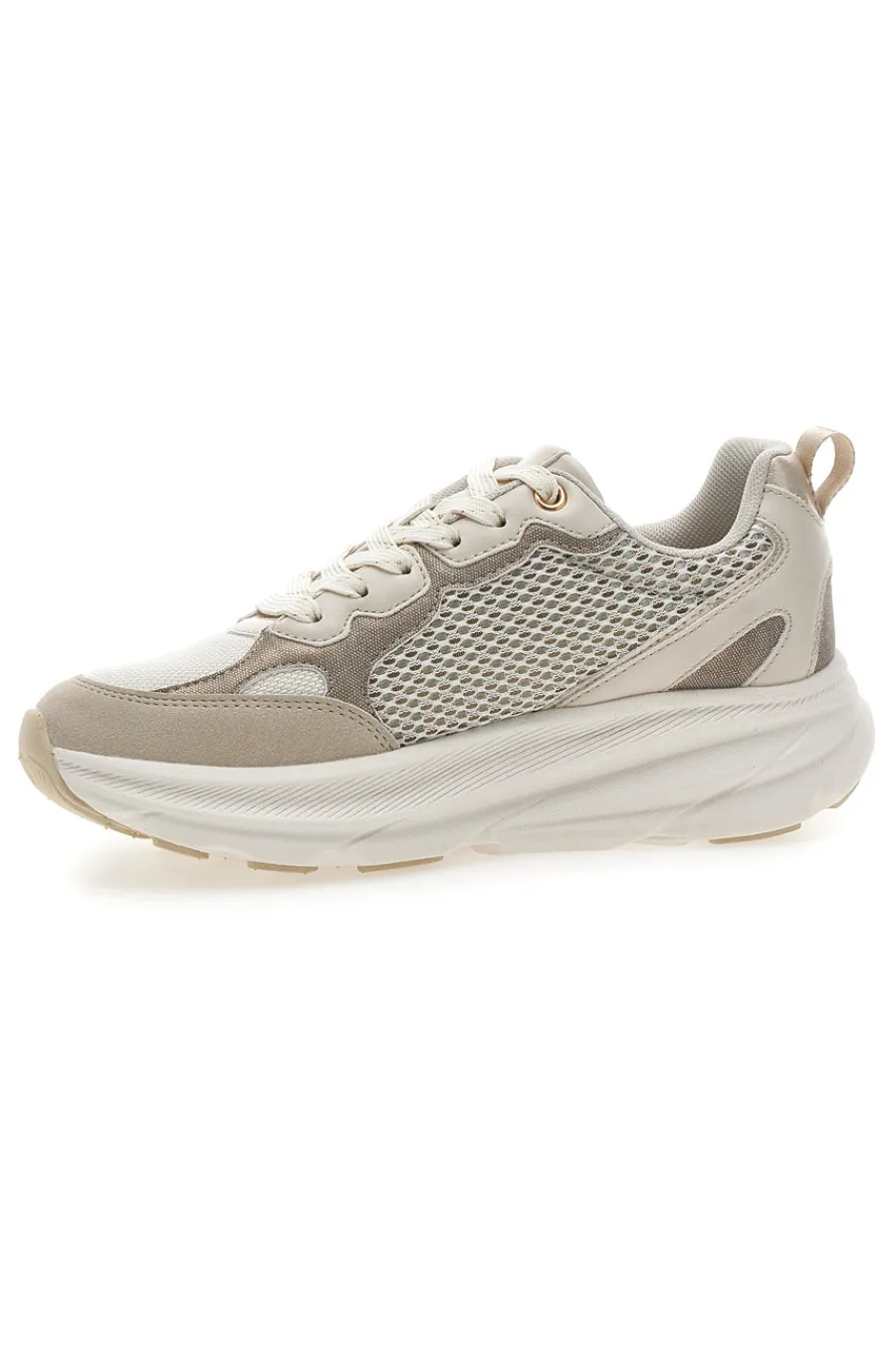 PITTARELLO CAPSULE Sneakers da donna con inserti mesh Pittarello 8W25069 BEIGE Discount