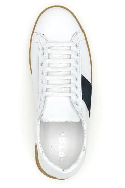 Uomo PTR Sneakers da uomo bianco in pelle con suola gum 3000