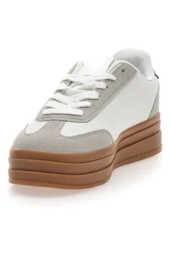 CAFE' COST Sneakers Flatform Bianche con Dettagli Nerti Cafè Cost BKTZ3003 Online