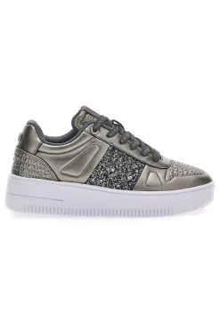 Donna SOLO SOPRANI Sneakers Flatform Soprani Jimmy Glitter Piombo