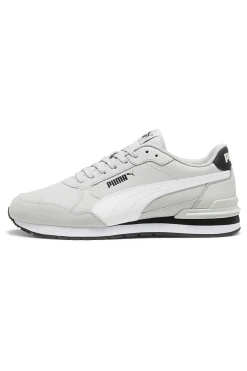 Uomo PUMA Sneakers grigie con dettagli bianchi e soletta SoftFoam+ ST Runner v4 L