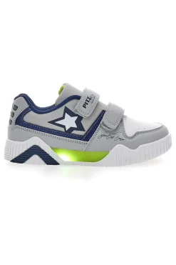 PITT KIDS Sneakers Grigie e Blu con Luci 22695