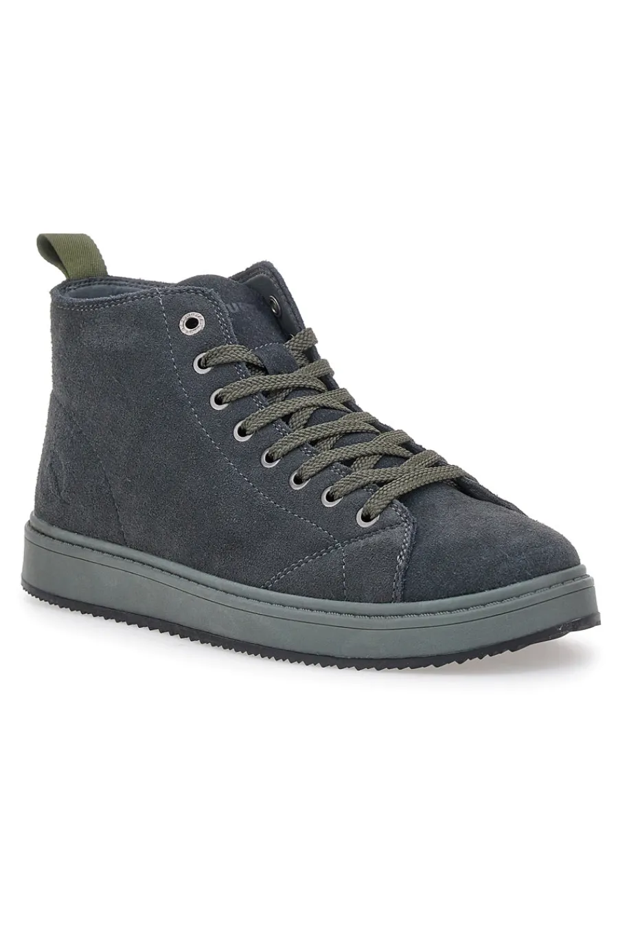 Uomo CANGURO Sneakers grigie in camoscio con suola in gomma CA817