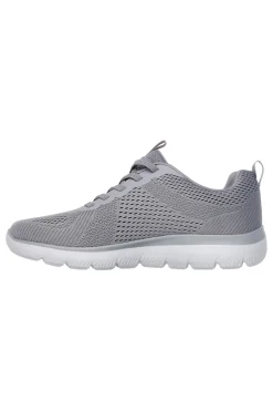 Uomo SKECHERS Sneakers grigie in mesh con Memory Foam Summits Eckler