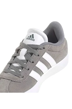 ADIDAS Sneakers grigie in suede con 3 strisce bianche VL Court 3.0 K Best