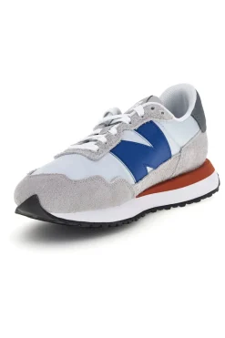 Uomo NEW BALANCE Sneakers grigio in pelle e tessuto M2374SC