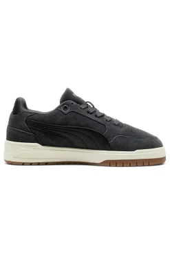 Uomo PUMA Sneakers grigio scuro in tessuto scamosciato con suola beige Shuffle Downtown SD