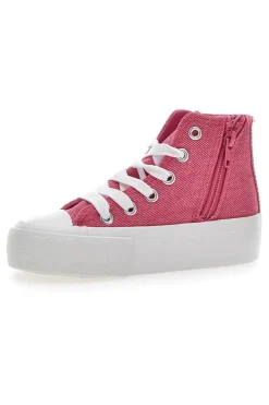 CHARLOTTE Sneakers In Tela 7901 Fucsia