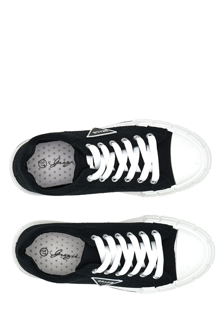 GRAZIE Sneakers in tela traforata 3581 Nera NERO Discount