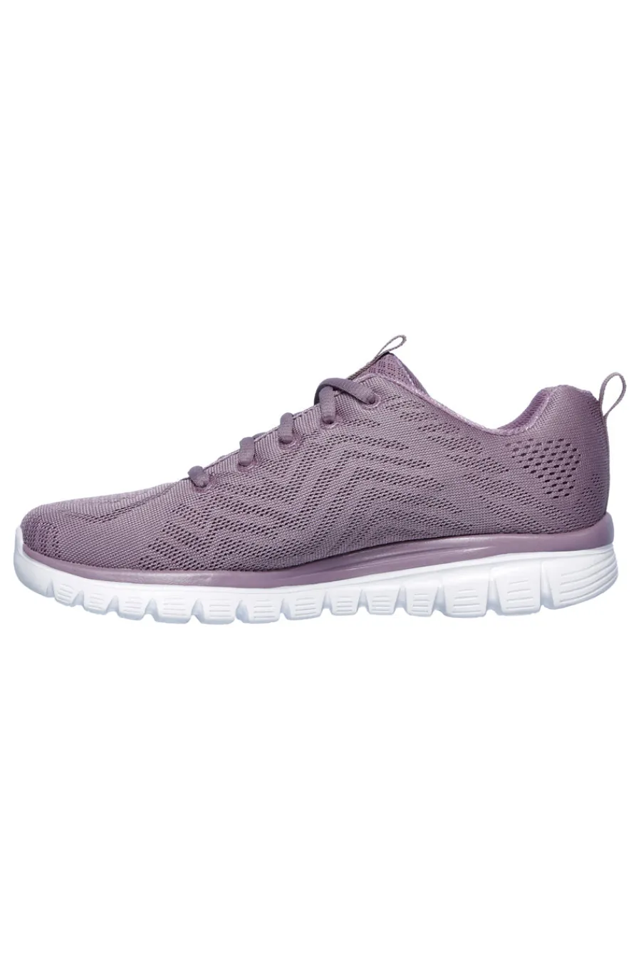 Donna SKECHERS Sneakers in mesh con Memory Foam Graceful Get Connected R-Sport