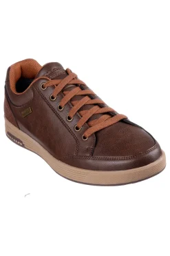 Uomo SKECHERS Sneakers marrone cioccolato waterproof Cavell Sparkman