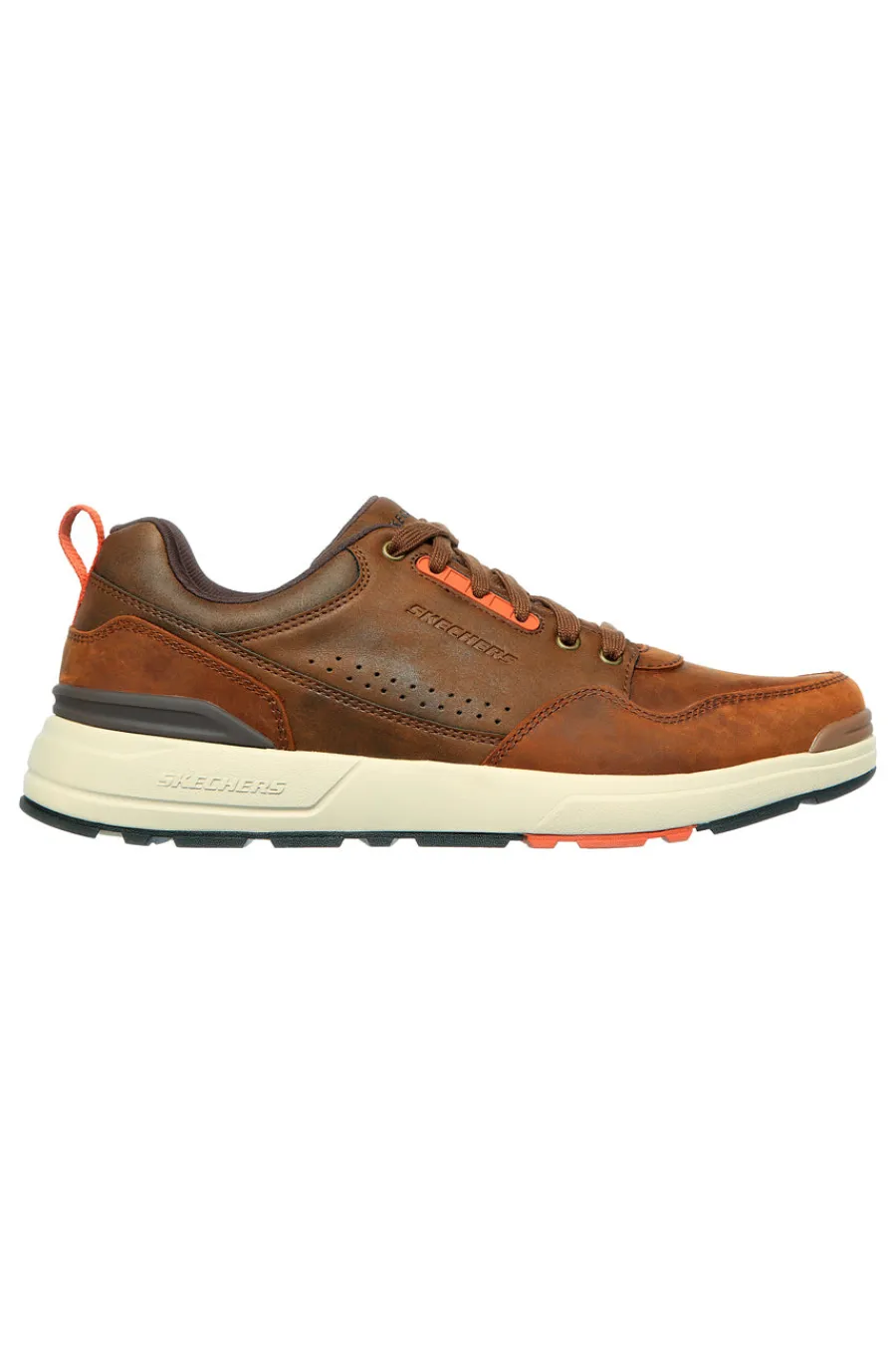 Uomo SKECHERS Sneakers marrone scuro in pelle Rozier Mancer