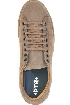 Uomo PTR Sneakers marroni in suede Made in Italy 3021