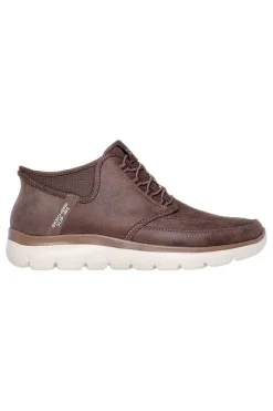 Uomo SKECHERS Sneakers marroni slip-on leggere SUMMITS SIEGUL
