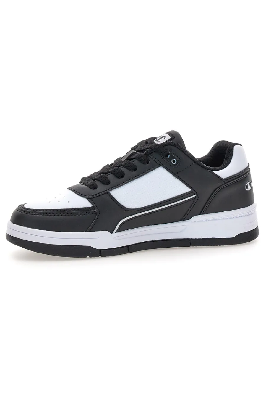 CHAMPION Sneakers mid bianche e nero con strappo RD18 2 MID B PS