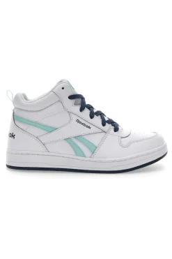 Donna REEBOK Sneakers Mid-Cut Bianche e Blu Royal Prime