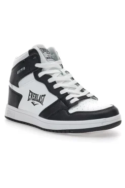 Uomo EVERLAST Sneakers Mid-Cut Bianche e Nere 716 MAN