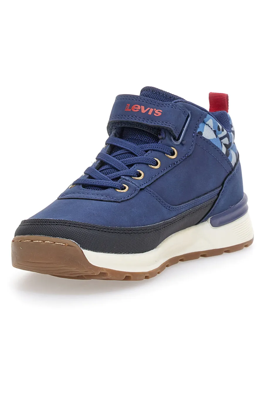 LEVI'S Sneakers mid-cut blu con velcro ASCOT REFRESH