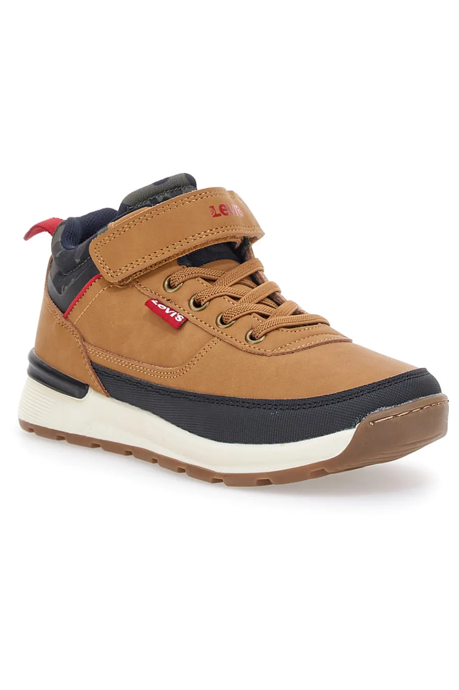 LEVI'S Sneakers mid-cut camel con velcro ASCOT REFRESH