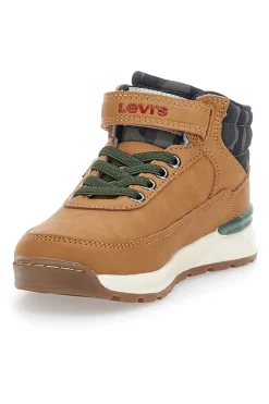 LEVI'S Sneakers mid-cut marroni con velcro ASCOT MINI
