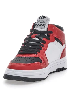 COTTON BELT Sneakers Mid Cut Rosse Kobe Tumble BIANCO/ROSSO Sale