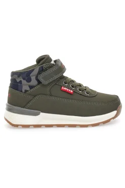 LEVI'S Sneakers mid verdi con dettagli camouflage Ascot Mini