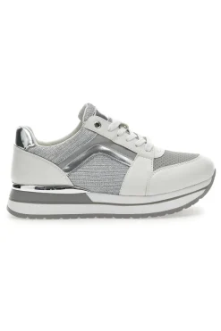MIO TEMPO Sneakers 232 Bianche e Argento WHITE/SILVER