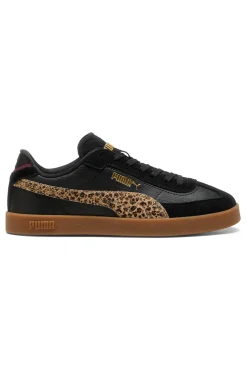 PUMA Sneakers nere con dettagli animalier suola beige Club II Era Animal Flair Discount