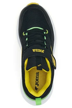 JOMA Sneakers Nere con Dettagli Gialli e Verdi FERRO J5 2501