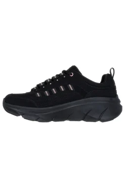 Donna SKECHERS Sneakers Nere con Dettagli Glitter D'LUX WALKER 2.0 GOLDEN STEP