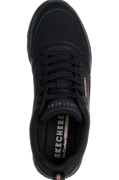 SKECHERS Sneakers nere con dettagli rose gold e suola alta Runway Classy Gal Womens NERO Online