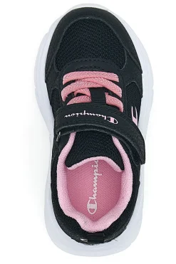 CHAMPION Sneakers nere con dettagli rosa e strappo HRO G TD Low Cut Shoe
