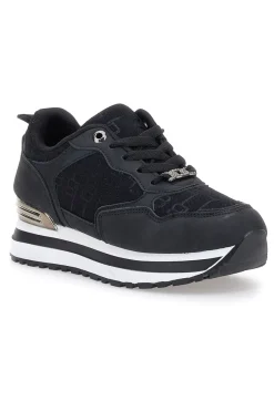LAURA BIAGIOTTI Sneakers nere con logo monogram 9241 NERO Best