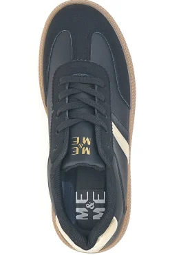 ME u0026 ME Sneakers nere con suola caramello e dettagli oro Me & Me GB2026 Outlet