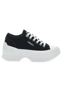 FREDDY Sneakers Nere Con Suola Platform Bianca FY7601 NERO Sale